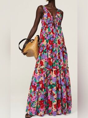nicholas the label arella polka dot silk halterneck maxi dress ARELLA DRESS